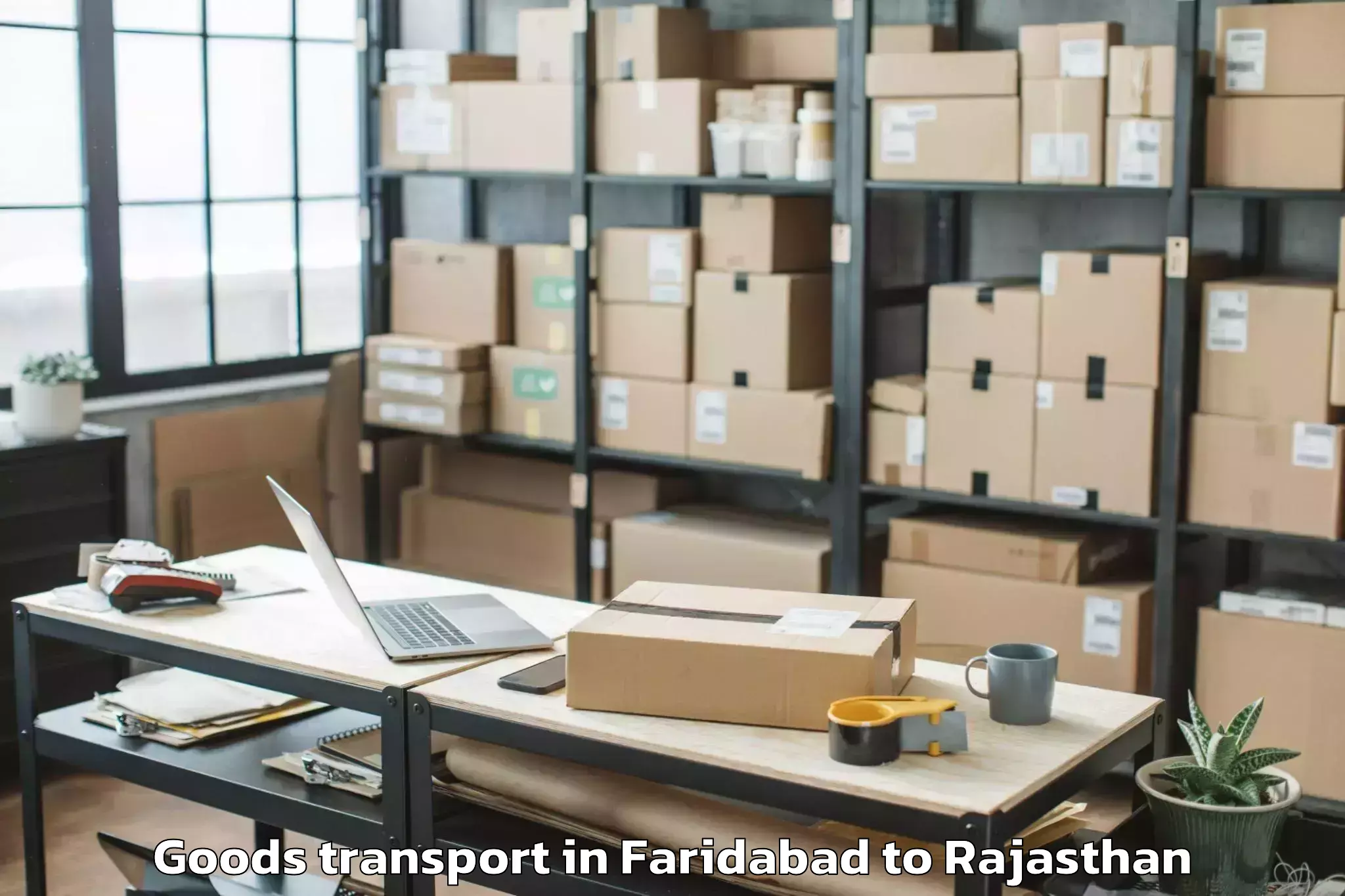 Quality Faridabad to Khandela Sikar Goods Transport